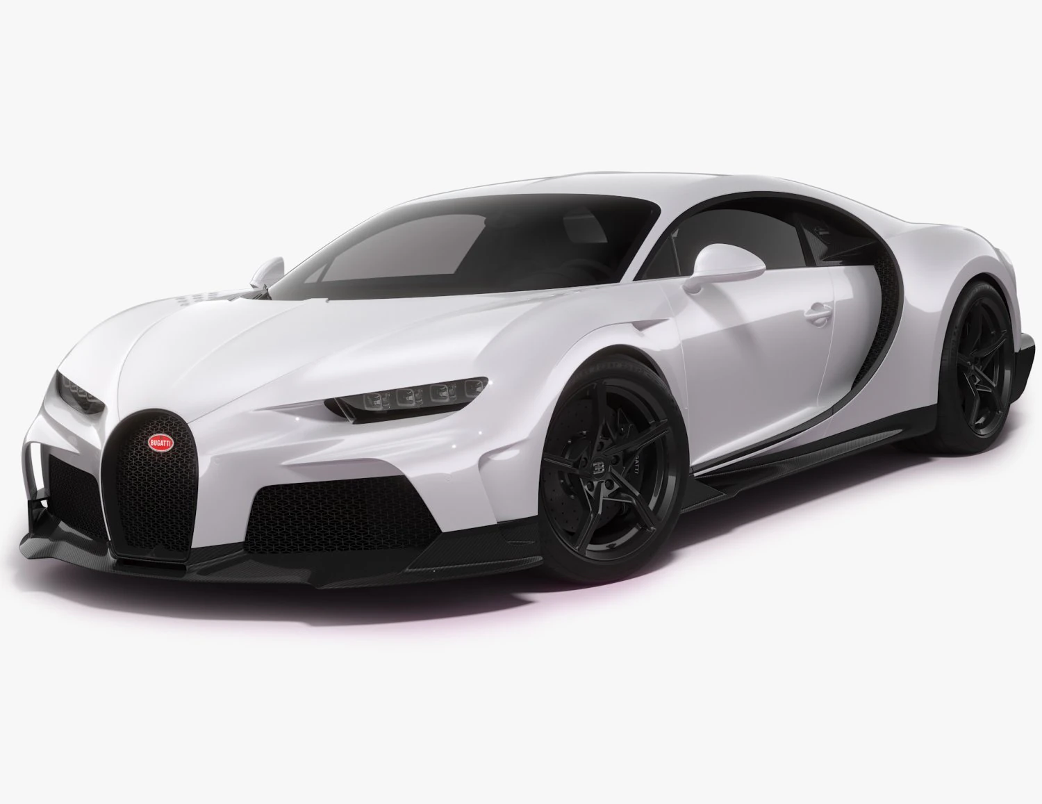 Bugatti Chiron Super Sport 3D Model .c4d .max .obj .3ds .fbx .stl .blend