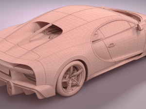 Bugatti Chiron Super Sport 3D-Modell