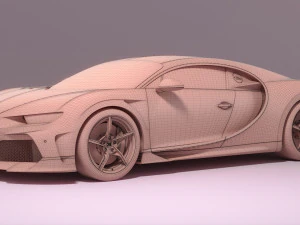 Bugatti Chiron Super Sport 3D Model