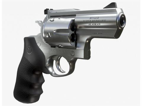 Ruger Super Redhawke Alaskan Modelo 3D