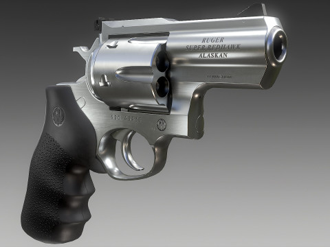 Ruger Super Redhawke Alaskan 3D Model