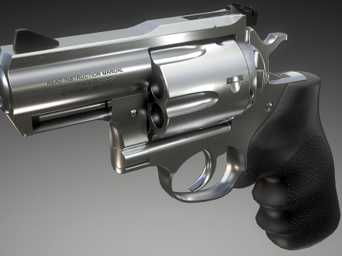 Ruger Super Redhawke Alaskan 3D Model