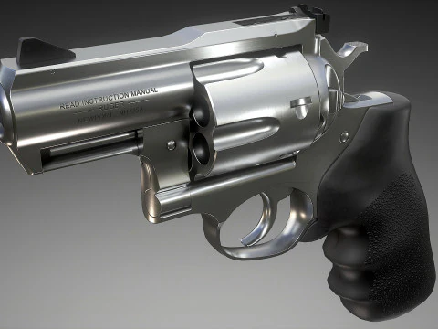 Ruger Super Redhawk Alaskan 3D Modell