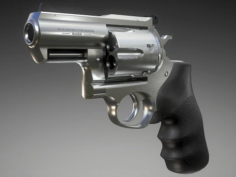 Ruger Super Redhawk Alaskan 3D Modell
