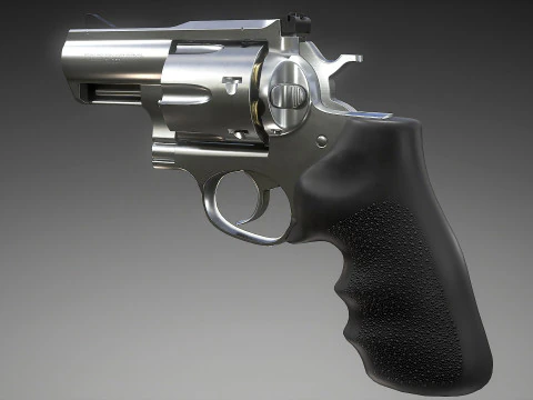 Ruger Super Redhawk Alaskan 3D Modell