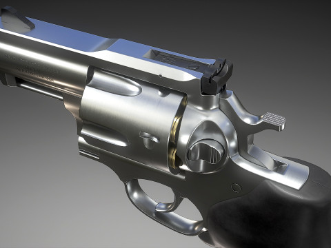 Ruger Super Redhawke Alaskan 3D Model