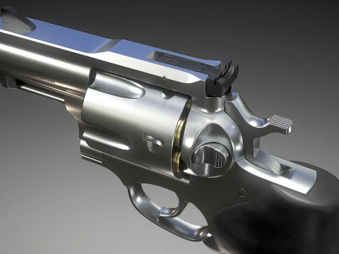 Ruger Super Redhawk Alaskan 3D Modell