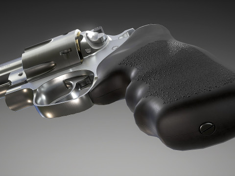 Ruger Super Redhawke Alaskan 3D Model
