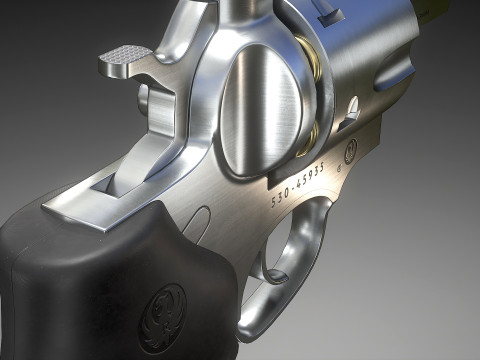 Ruger Super Redhawke Alaskan 3D Model