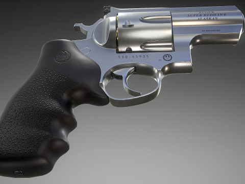 Ruger Super Redhawke Alaskan 3D Model