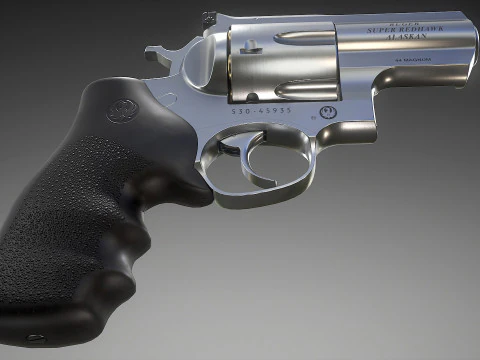 Ruger Super Redhawk Alaskan 3D Modell