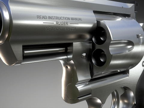 Ruger Super Redhawke Alaskan 3D Model