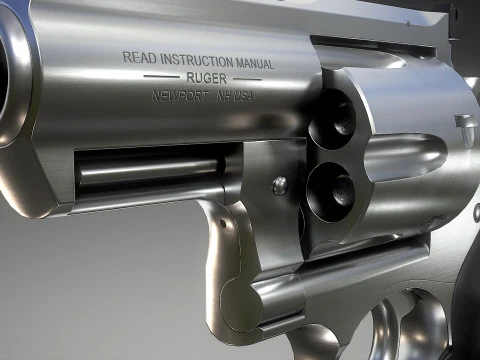 Ruger Super Redhawk Alaskan 3D Modell