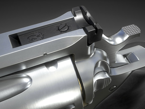 Ruger Super Redhawke Alaskan 3D Model