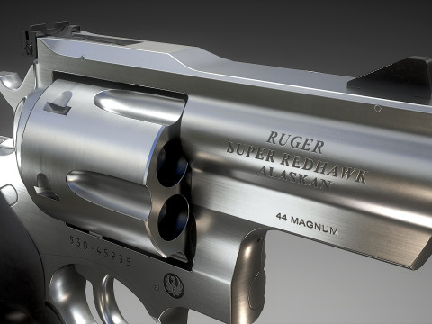 Ruger Super Redhawke Alaskan 3D Model