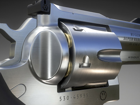 Ruger Super Redhawke Alaskan 3D Model