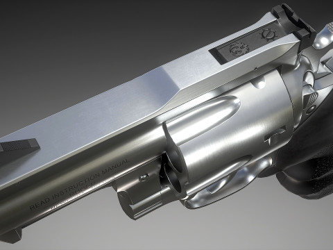 Ruger Super Redhawke Alaskan 3D Model