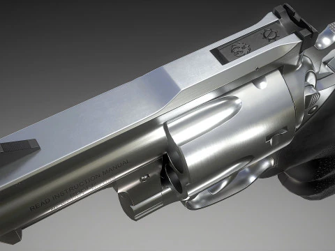 Ruger Super Redhawk Alaskan 3D Modell