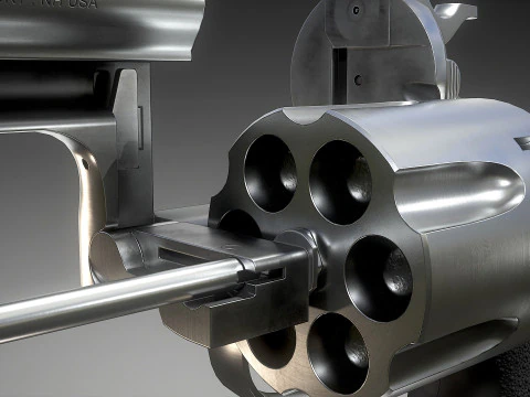 Ruger Super Redhawk Alaskan 3D Modell