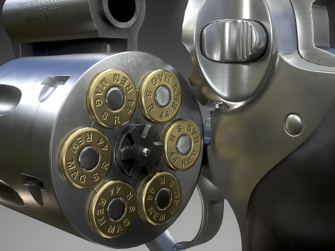 Ruger Super Redhawke Alaskan 3D Model