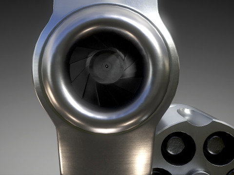 Ruger Super Redhawke Alaskan 3D Model