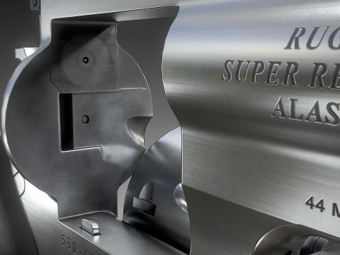 Ruger Super Redhawke Alaskan 3D Model