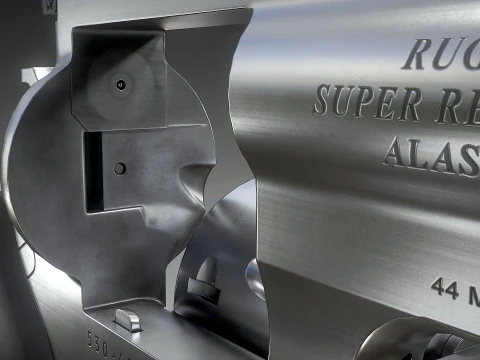 Ruger Super Redhawk Alaskan 3D Modell