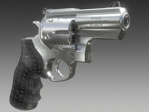 Ruger Super Redhawke Alaskan 3D Model