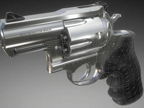 Ruger Super Redhawk Alaskan 3D Modell