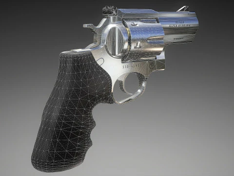 Ruger Super Redhawk Alaskan 3D Modell