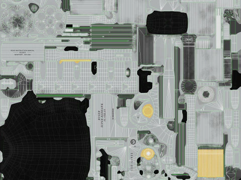 Ruger Super Redhawk Alaskan 3D Modell