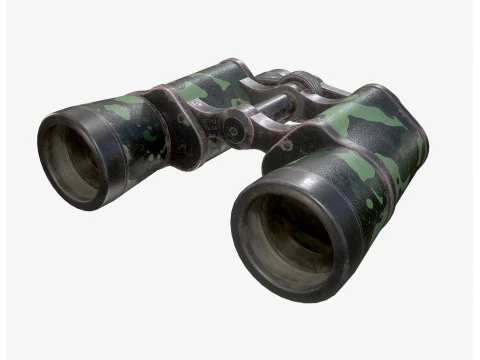Bin&oacute;culos de camuflagem Modelo 3D
