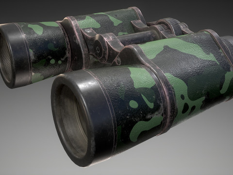 Camouflage Binoculars 3D 模型