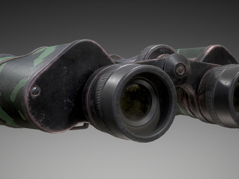 Camouflage Binoculars 3D 模型