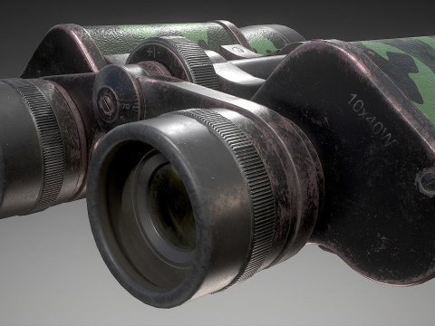 Camouflage Binoculars 3D 模型