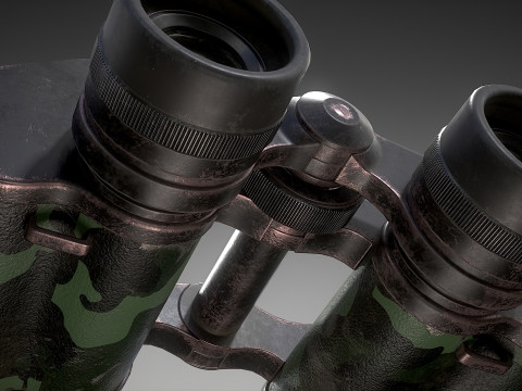Camouflage Binoculars 3D 模型