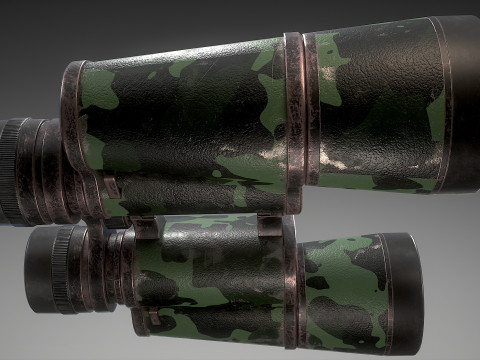 Camouflage Binoculars 3D 模型