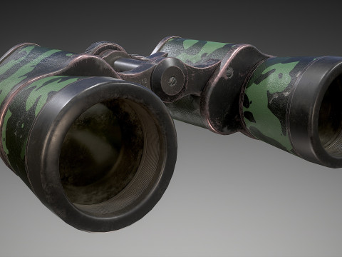 Camouflage Binoculars 3D 模型