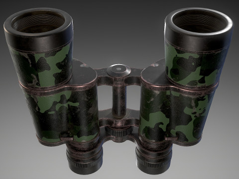 Camouflage Binoculars 3D 模型
