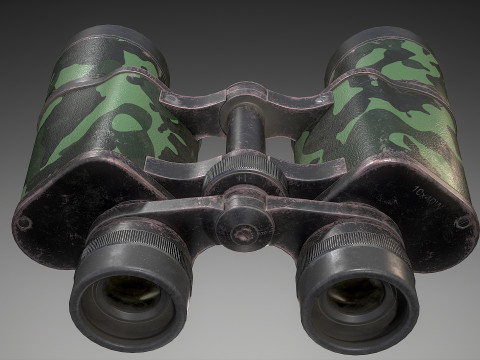 Camouflage Binoculars 3D 模型