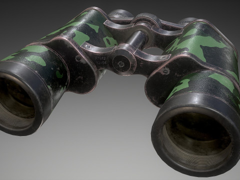 Camouflage Binoculars 3D 模型