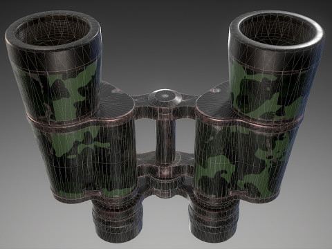 Camouflage Binoculars 3D 模型