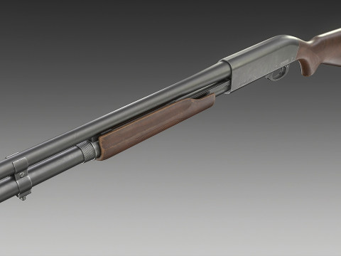 Remington 870 Shotgun 3D Model