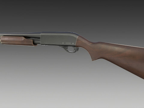 Remington 870 Shotgun 3D Model