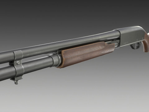 Remington 870 Shotgun 3D Model