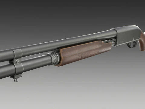 Espingarda Remington 870 Modelo 3D