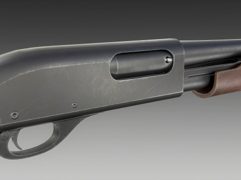Remington 870 Shotgun 3D Model