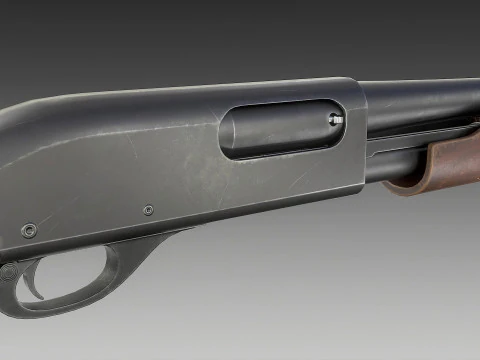 Espingarda Remington 870 Modelo 3D