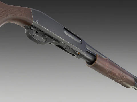 Espingarda Remington 870 Modelo 3D
