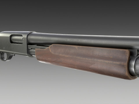 Remington 870 Shotgun 3D Model